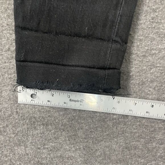 LEVI’S Button Fly Wedgie Fit Straight Leg Black Patch Jeans Womens Size 27 - Picture 11 of 13